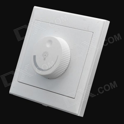 150w 180 degree rotary led dimmer switch - white (110v)
