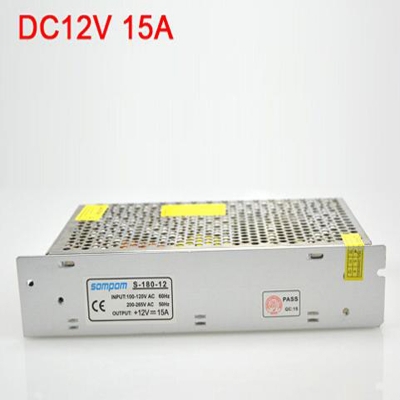 1pcs 15a 180w switching power supply ac 100v - 265v to dc 12v power adapter lighting transformers driver for led strip light