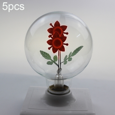 5pcs flower decoration bulb e27 3w ac 220v vintage incandescent bulb for home bar ktv coffee shop christmas party