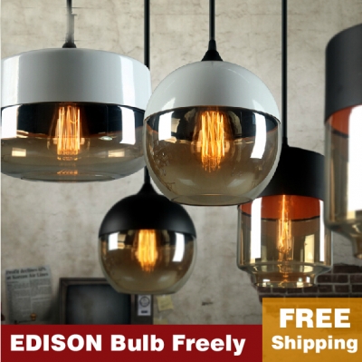 edison bulb ly! american vintage single-head creative personality glass pendant lamp cristal colgante de luz