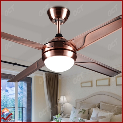 retro antique copper led ceiling fan lamps ventilador de teto 48 inch 110v 220v 240v modern ceiling fans with lights and remote