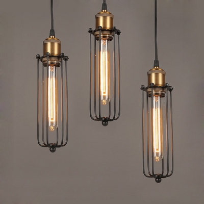scandinavian designer pendant light rh loft industrial warehouse lamp dining room den bedside bar iron pendant lamps