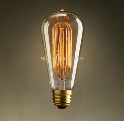to europe 16pcs /lot st64 vintage edison bulbs e27 incandiscent light bulbs for decoration of living room,bedroom