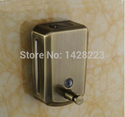 whole and retail wall mounted bathroom vessel liquid antique bronze soap dispenser 500ml