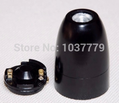 100pcs/pack e27 black color suona shape pendant lamp holder