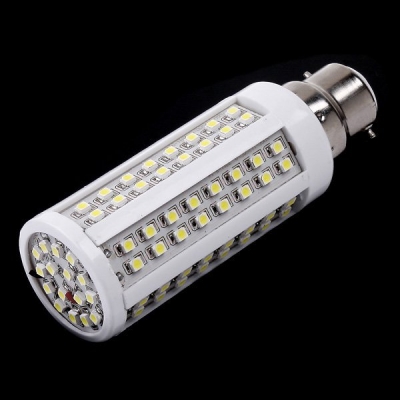10pcs/lots b22 led corn bulb 5.5w ac85-265v 500lm 112*smd3528 warm white/white lamps