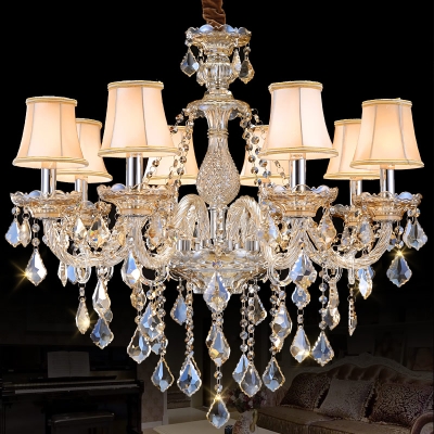 2015 new europen modern chandeliers living room bedroom chandelier lights top k9 cognac chandelier lighting