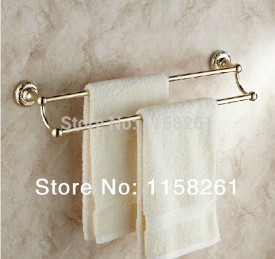 (24",60cm) double towel bar golden finishing/towel holder,towel rack,bathroom accessories bath furniture st-3292