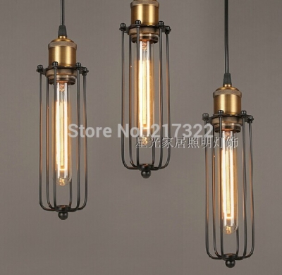 3pcs,vintage pendant light industrial edison lamp american style iron lights fixture rh loft coffee bar restaurant lights