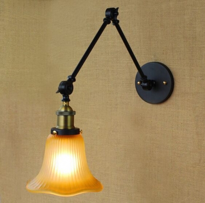 america rh loft style vintage industrial lamp wall lights glass lampshade edison wall sconce lamparas de pared,for home lighting