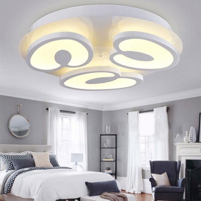 creative flower type 36w 50cm household dimming ceiling light adjustable led bedroom livingroom foyer ceiling lamps lanterns