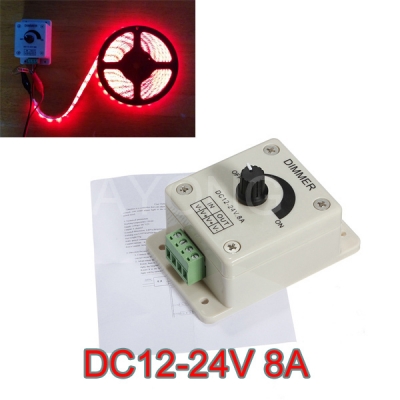 dc 12-24v 8a led dimmer switch control led dimmer switch for led single color strip light