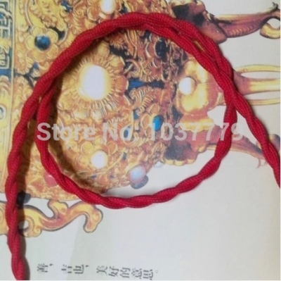 red cord two cord braided textile cable 6meters long for edison pendant lamp