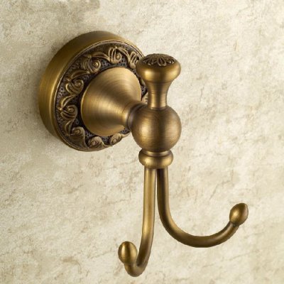 wall mounted cloth hook antique brass bathroom accessories robe hardwares hooks f91354