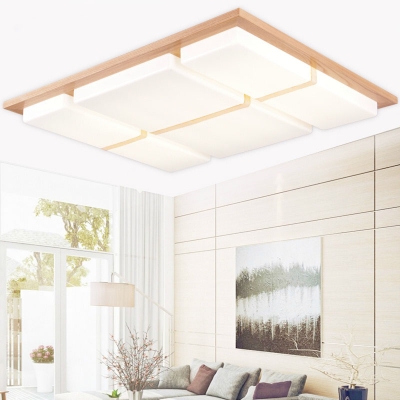 wooden modern led ceiling lights for living room bedroom luminaria de teto home decoration led ceiling lamp fixtures luminaire
