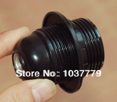 10pcs/lot e27 black lamp holder whit shade ring