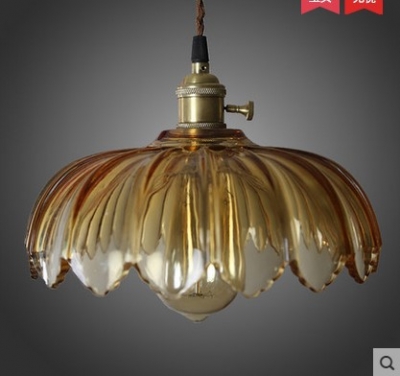 60w handing vintage lamp industrial pendant light with glass lampshade in retor loft style,lamparas colgantes de techo