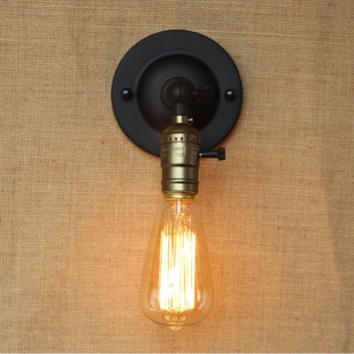 ac90-240 rh loft knob switch wall sconces lamp vintage bed balcony cafe home mini decorative wall light sconce fixture