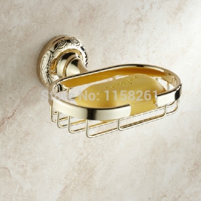 banheira accessories golden finish brass soap basket /soap dish/soap holder /bathroom accessories,bathroom furniture st-32910