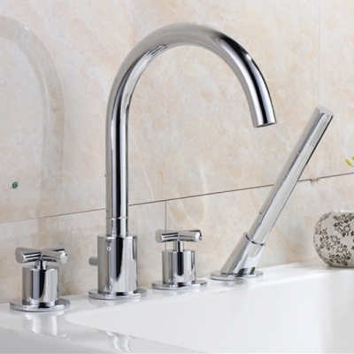 brass bathtub showr faucet set