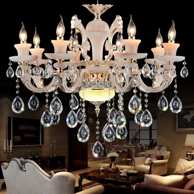 crystal alloy chandelier light maria theresa 15 arms dining room chandeliers lighting lustre cristal techo suspension luminaire