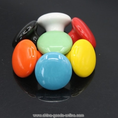 cute ceramic handle knobs for children room decor 7 solid color cabinet drawer pulls knobs furniture hardware