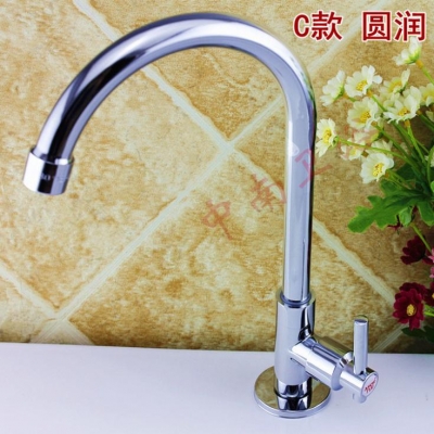 deck mounted kitchen sink tap faucet, brass body chrome finish ceramic valve