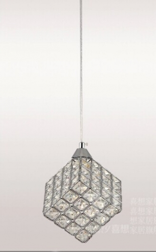 lantern style crystal pendant 1 light(g9 base) for game room, kids room, bathroom, living room