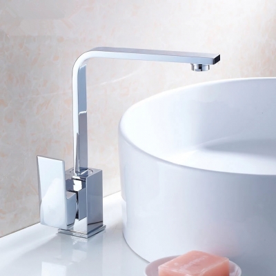polished chrome brass swivel kitchen sinks faucet 360 degree rotating kitchen mixer tap gyd-5107l