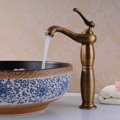 pro faucet bathroom basin faucet sink mixer tap brass antique faucet water tap bathroom faucet for bath hj-6605f