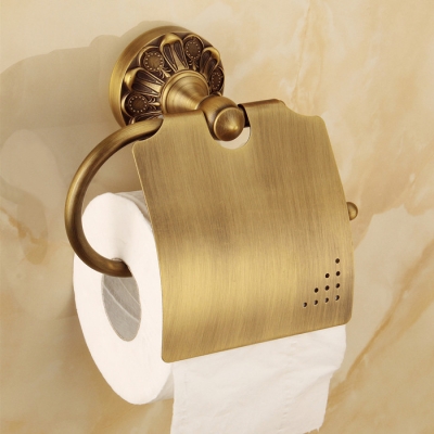 retro style antique bronze solid brass toilet tissue paper holder wall mounted paper box bathroom accessories 6010f