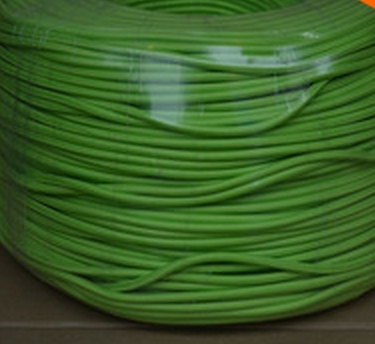 50meters/lot grass green color industrial style textile fabric electrical power cable