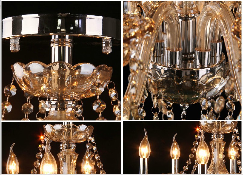 fashion ceiling chandelier light living room lamps bedroom lamp romantic light candle crystal lighting ceiling chandelier lights