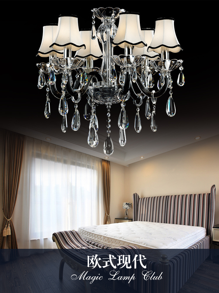 luxury 6 lights crystal ceiling chandeliers ac 110v/220v home lighting fixture for parlor livingroom dinningroom 2015 new