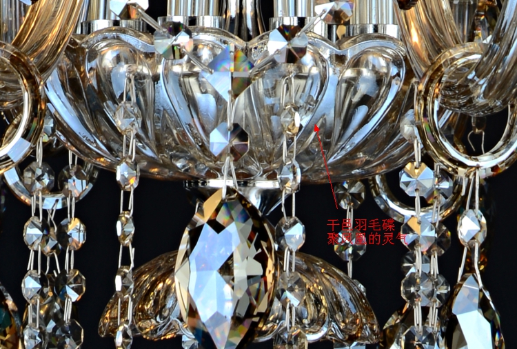 luxury crystal chandeliers 6/8 heads for bedroom living room chandeliers crystal modern crystal chandeliers lustres