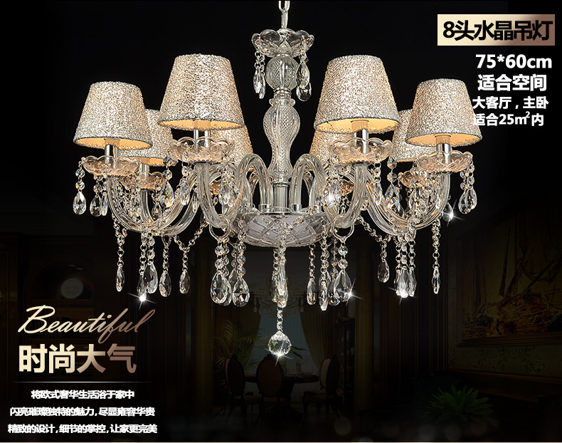 noble luxurious export k9 clear crystal chandelier 6 /8 arms class a k9 lustres de cristal chandeliers