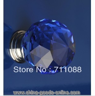 30mm multicolor crystal clear mordern exquisite luxury cabinet knob drawer single hole handle kitchen door wardrobe hardware