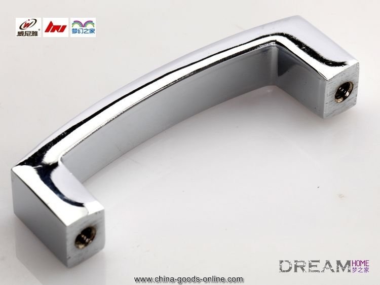 64mm crystal handle/door handle, chrome plated finish/ door pull c:64mm l:72mm - Click Image to Close