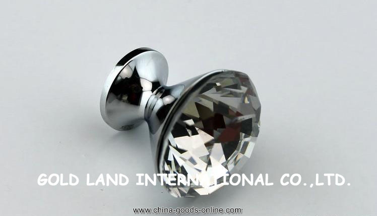 d20mmxh25mm zinc alloy crystal glass drawer knobs - Click Image to Close