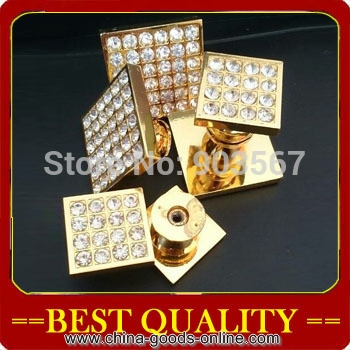 whole square crystal handle,cabinet handle cabinet knobs zinc alloy drawer pulls crystal knobs(30*30mm)