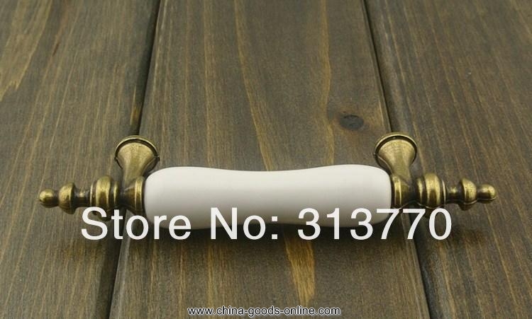 76mm ceramic furniture handle knob&drawer pulls wardrobe handle - Click Image to Close