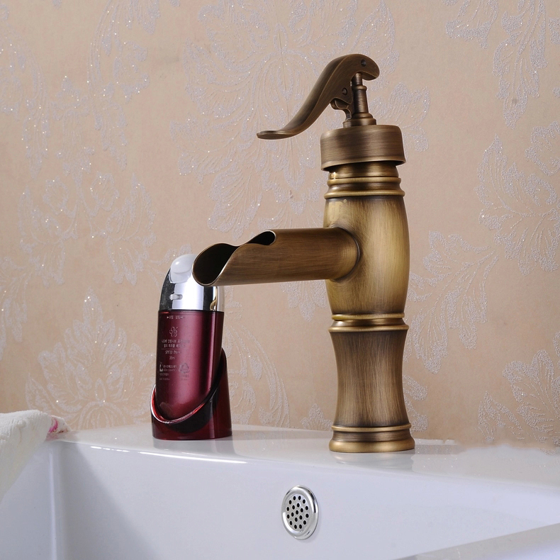 deck mounted bathroom water faucet antique basin faucets single handle washbasin tap faucet mixer zly-6615