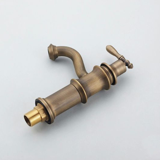 new vintage fashion deck mounted solid brass bathroom faucet antique bronze faucet mixer&tap torneira 6612f