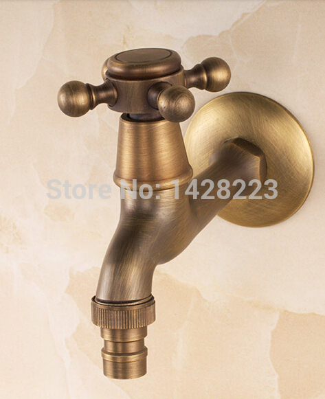 bathroom washing machine taps wall mounted solid brass copper cold water faucet