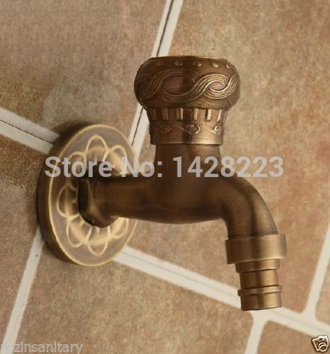 whole and retail wall mount antique brass creative washing machine faucet brass mop pool taps