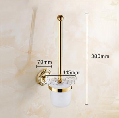 brass golden toilet brush holder,toilet accessory