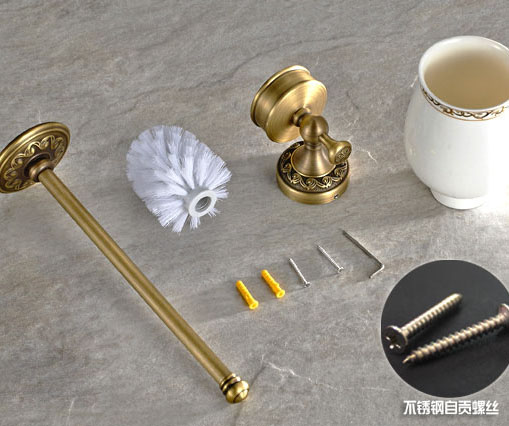 toilet wall mounted antique toilet brush holder, toilet accessory