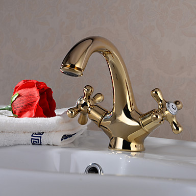 traditional golden single handle brass bathroom sink faucets tap,torneira para de banheiro misturador