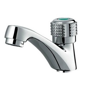 zinc alloy bathroom faucet, single cold water chromed basin faucet