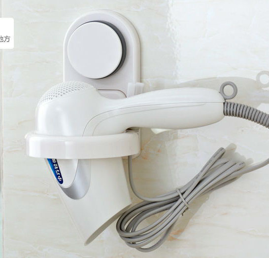 plastic suction cup hair drier holder